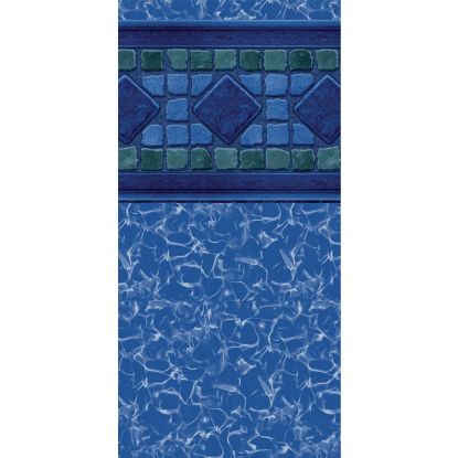 24' ROUND 52IN ABG LINER UNIBEAD BLUE BASE MARINA 05-0024RD-MAR-UB-52