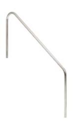 60IN 2 BEND RAIL .049IN 1.9IN OD SR SMITH STAINLESS 1'  2HR-5-049-1
