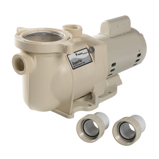 2 HP 230V SUPERFLO PUMP IG 1 1/2IN SKT X 2IN SPG UNIONS  340040