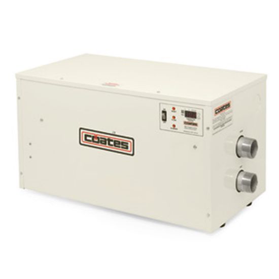 36KW 480V 44A ELEC POOL 3 PH HEATER 2IN MPT SS TANK W/  34836PHS-3