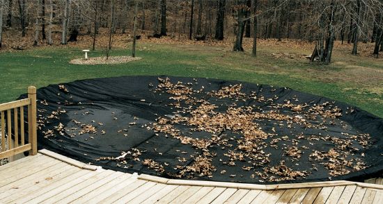12' X 18' OVAL LEAF NET COVER WINTER BLACK 15' X 21' COVER  45-1218OV-LNT-3-BX