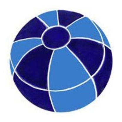 BEACH BALL BLUE 7IN TILE ARTISTRY IN MOSAICS BBABLUS