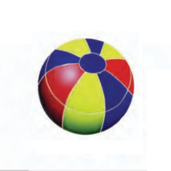 BEACH BALL MULTI COLOR 11IN TILE ARTISTRY IN MOSAICS BBAMCOM