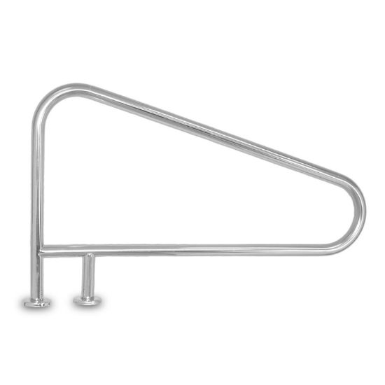 54IN 3 BEND BRACED RAIL WITH ESCUTCHEONS .049IN INTERFAB  D3BD049-9