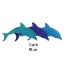 MINI DOLPHIN DARK RT BLUE 6IN TILE ARTISTRY IN MOSAICS DMIDBLRB
