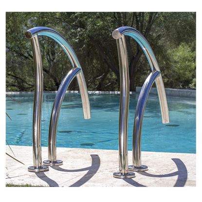 DESIGNER FIGURE 4 GRAB HAND RAIL PAIR IG SS 1.9IN OD X . DR-G3D065