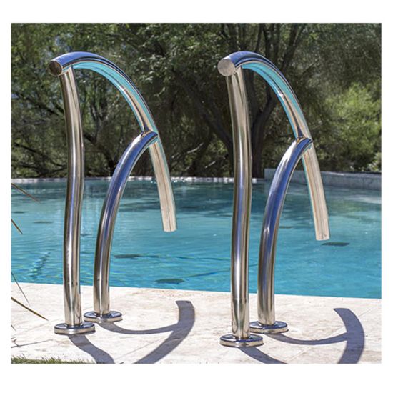DESIGNER FIGURE 4 GRAB HAND RAIL PAIR IG SS 1.9IN OD X . DR-G3D065