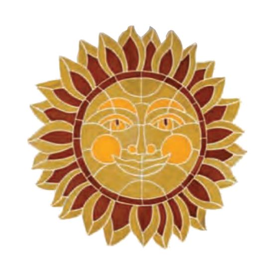 DESERT SUN 24IN X 24IN TILE ARTISTRY IN MOSAICS DSUBROOL