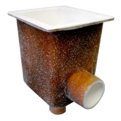 ASA FIBERGLASS SUMP 6IN OUTLET 18IN X 18IN X 20IN WHITE FPK-50-818-6