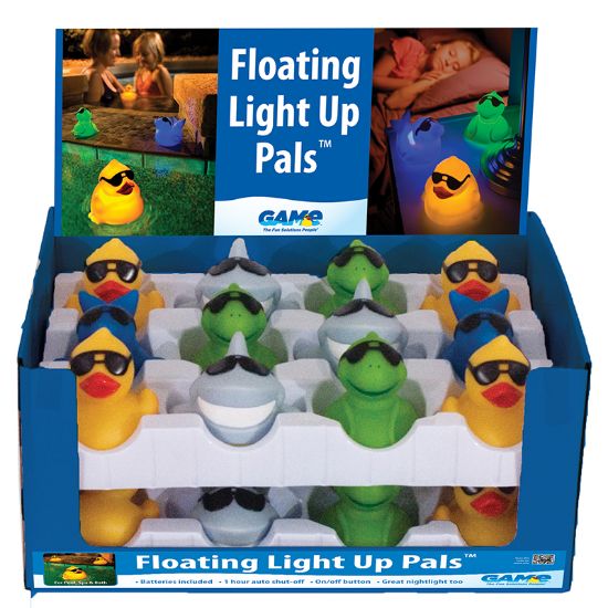 FLOATING LIGHT UP PALS CASE OF 12 GAME DISPLAY 3576-12IN