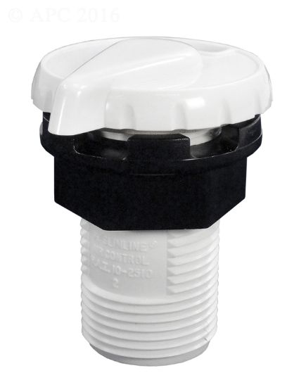 AIR CONTROL 1/2IN SLIMLINE TEARDROP HANDLE WHITE HYDRO AIR 10-2530WHT