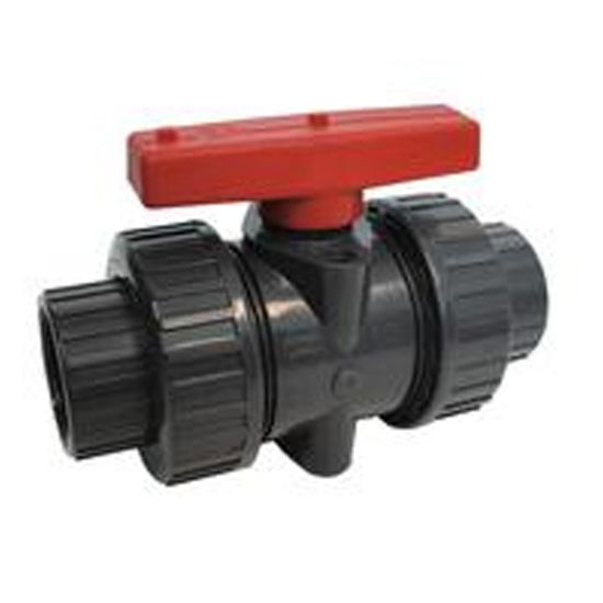 1.5IN SKT TRUE UNION BALL VALVE PVC EPDM ITUV150SE