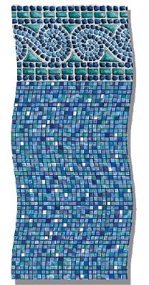 15' X 26' OVAL 52IN ABG LINER BEADED PORTOFINO PERMA 25  LI152652PTB25