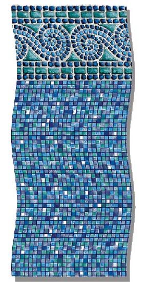 15' X 26' OVAL 52IN ABG LINER BEADED PORTOFINO PERMA 25  LI152652PTB25