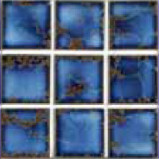 HARMONY 200 TERRA BLUE 2IN X 2IN 20 SHEETS 20 SF/ CTN GLAZED MASHM21320