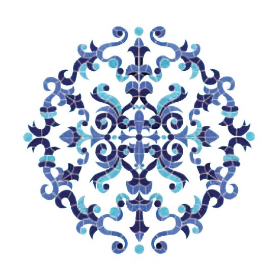 MASTERPIECE MEDAL 42IN X 42IN TILE ARTISTRY IN MOSAICS MMAMCOOL