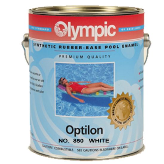 1 GAL OPTILON SYNTHETIC RUBBER BASE WHITE OLYMPIC KELLEY  850 GALLON