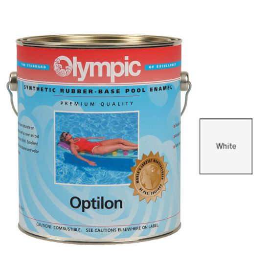 1 QT OPTILON SYNTHETIC RUBBER WHTIE OLYMPIC KELLEY PAINT OPT850Q