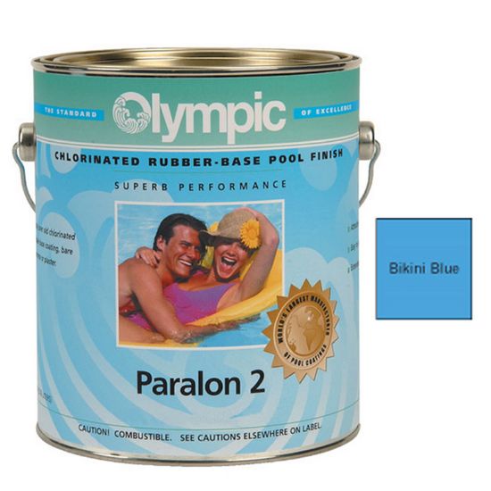 5 GAL PARALON 2 ENAMEL RUBBER BASE BIKINI BLUE OLYMPIC  292 5 GALLON