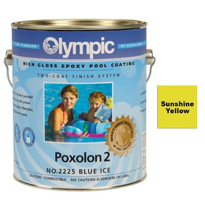 1 QT POXOLON 2 EPOXY SUNSHINE YELLOW OLYMPIC KELLEY FOR  2203 QUART