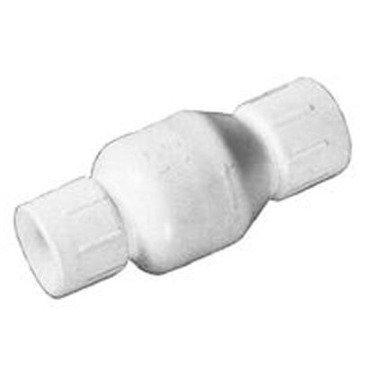 2IN SKT SWING CHECK VALVE PVC FLAP STYLE WHITE FLO CONTROL 1520-20