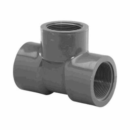 2IN FPT TEE SCHEDULE 80 GRAY 805-020