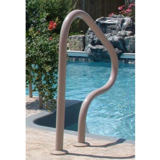 SAFRTON RETURN TO DECK TAUPE HANDRAIL P-326-RTDT