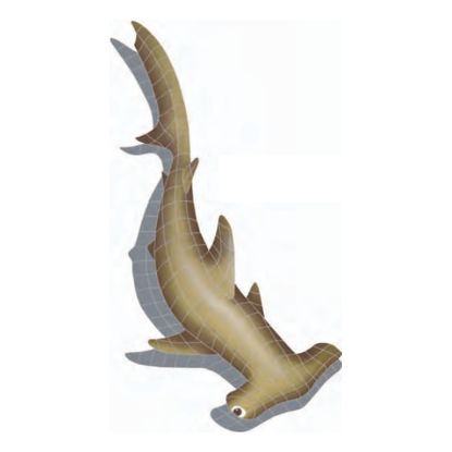 HAMMERHEAD SHARK 62IN X 31IN W/ SHADOW TILE ARTISTRY IN  SHSBROOL