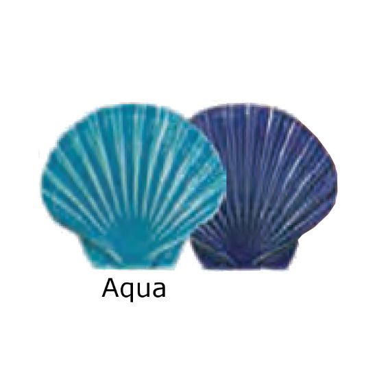 SEASHELL AQUA 5IN TILE ARTISTRY IN MOSAICS SSHAQUB