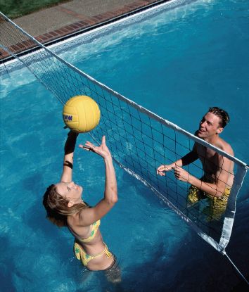 SALT POOL FRIENDLY VOLLEYBALL GAME COMPLETE W/ ANCHORS 20'  S-VOLY20