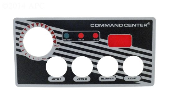 LABEL FOR 4 BUTTON TOPSIDE CONTROL WITH DISPLAY TECMARK 30191BM