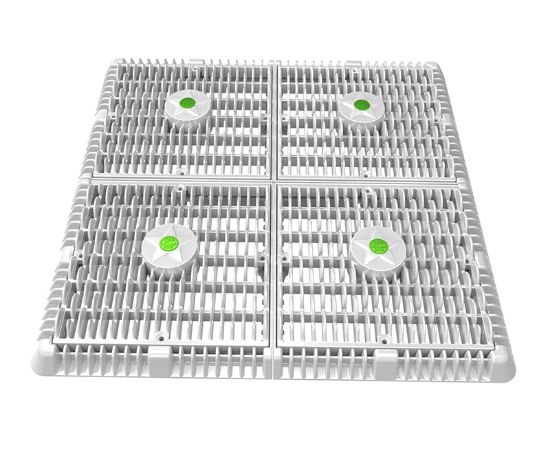 18IN SQUARE FRAME WITH 4.9IN WAV WITH VENTED RISER RING WAV18WR103