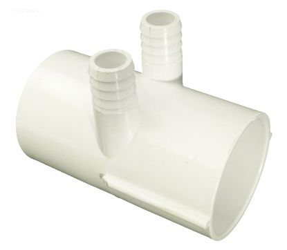 MANIFOLD 2IN SKT X 2IN SKT X TWO 3/4IN RIBBED BARB PORTS 672-7100B