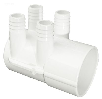 MANIFOLD 2IN SKT X DEAD END X FOUR 3/4IN RIBBED BARB PORTS 672-7170B