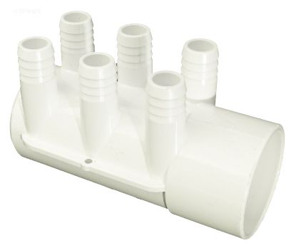 MANIFOLD 2IN SKT X DEAD END X SIX 3/4IN RIBBED BARB PORTS 672-7180B