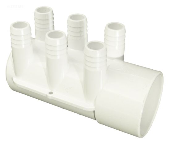 MANIFOLD 2IN SKT X DEAD END X SIX 3/4IN RIBBED BARB PORTS 672-7180B