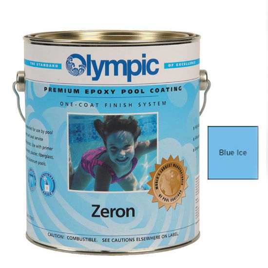 1 QT ZERON 1 COAT EPOXY BLUE ICE OLYMPIC KELLEY PAINT 391