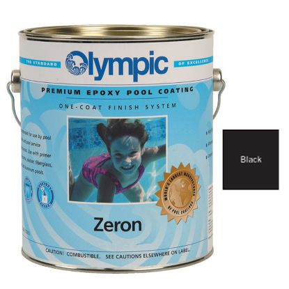 ZERON 1 QT EPOXY 1 COAT BLACK OLYMPIC KELLEY PAINT 399/QT