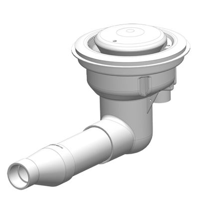 MDXR3 CONCR DEBRIS DRAIN W/CAP GRAY W/ SDX2 HIGH FLOW SAFETY 4262224002