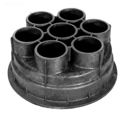 6 PORT VALVE BASE 1.5IN BLACK ECOPOOL 005-302-4030-03