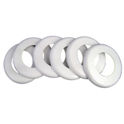VANQUISH WALL FITTING ESCUTCHEON SET OF 6 WHITE 005-577-5350-XX