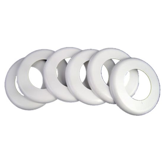 VANQUISH WALL FITTING ESCUTCHEON SET OF 6 WHITE 005-577-5350-XX