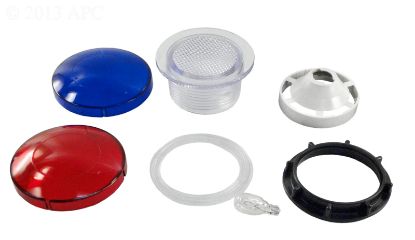 LIGHT WALL FITTING SET 2.5IN W/LENS SET 10004BB00Y00