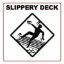 SLIPPERY DECK SYMBOL 6IN X 6IN VINYL STICK ON 102TISW0606
