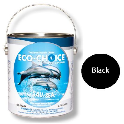 1GAL ECOCHOICE SEMIGLOSS BLACK SAUSEA SEMI GLOSS RUBBER 1ECSGRBK