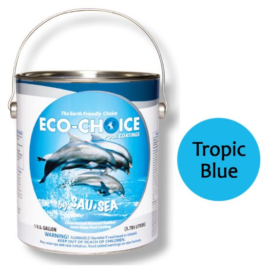 1GAL ECOCHOIC SEMIGLOSS TROBLU SAUSEA SEMI GLOSS RUBBER 1ECSGRTB