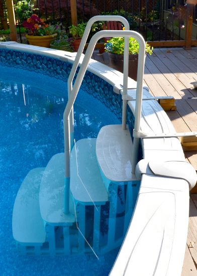 36IN EASY ENTRY ABG STEP TAUPE DUAL HANDRAIL MAIN ACCESS 200400T