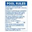 POOL RULES NY ALL SUPERVISORY LEVELS 18IN X 24IN WHITE  2038WS1824E