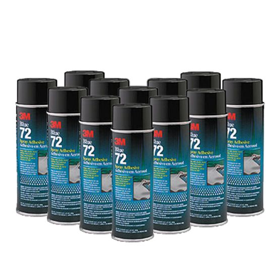 1 QT 3M BLUE #72 SPRAY ADHESIVE CASE OF 12 243MCS