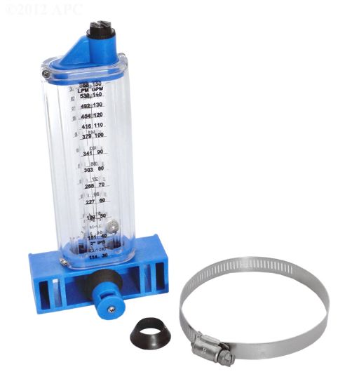 FLOWMETER 30 TO 150 GPM 2IN PVC PIPE VERTICAL MOUNT ROLACHEM 570351V